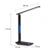 Настільна LED лампа VHG TX26CО з календарем та бездротовою зарядкою Black